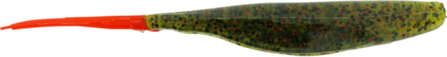 Bass Assassin Lures Shad 5in 8 per Pack Avocado/Red Tail 5