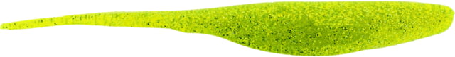 Bass Assassin Lures Shad 5in 8 per Pack Chartreuse/Silver Glitter 5
