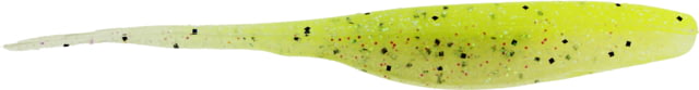 Bass Assassin Lures Shad 5in 8 per Pack Limetreuse Ghost 5