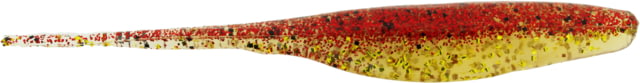 Bass Assassin Lures Shad 5in 8 per Pack Red/Gold Shiner 5