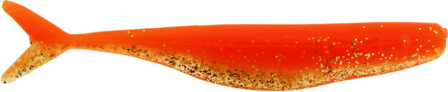 Bass Assassin Lures Split Tail Shad Jerkbait 4in 10 per Pack Orange Gold Shiner 4
