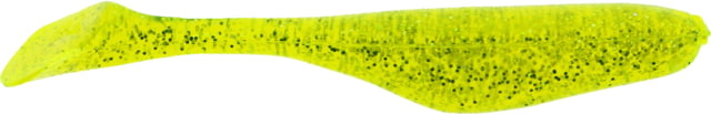 Bass Assassin Lures Turbo Shad Swimbait 4in 10 per Pack Chartreuse/Silver Glitter 4