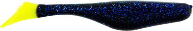 Bass Assassin Lures Turbo Shad Swimbait 4in 10 per Pack Electric Blue/Limetreuse Tail 4
