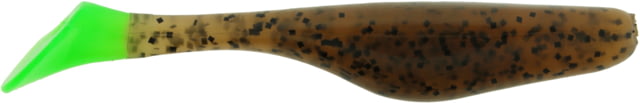 Bass Assassin Lures Turbo Shad Swimbait 4in 10 per Pack Pumpkin Seed/Chartreuse Tail 4