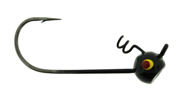 Bass Assassin Shaky Head Jigheads 3/16 oz Hook 4/0 3 per Pack Black 3/16 oz