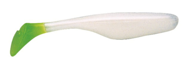 Bass Assassin Walleye Turbo Shad 10 4in Pearl Chartreuse