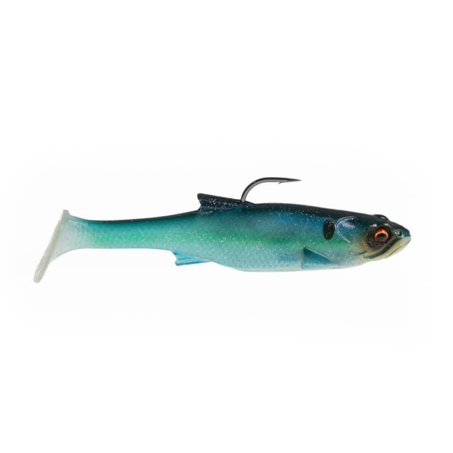 Bass Mafia Bass Mafia 5in Loaded Daingerous Swimbait Deep Runner 1oz Blue Steel 5in