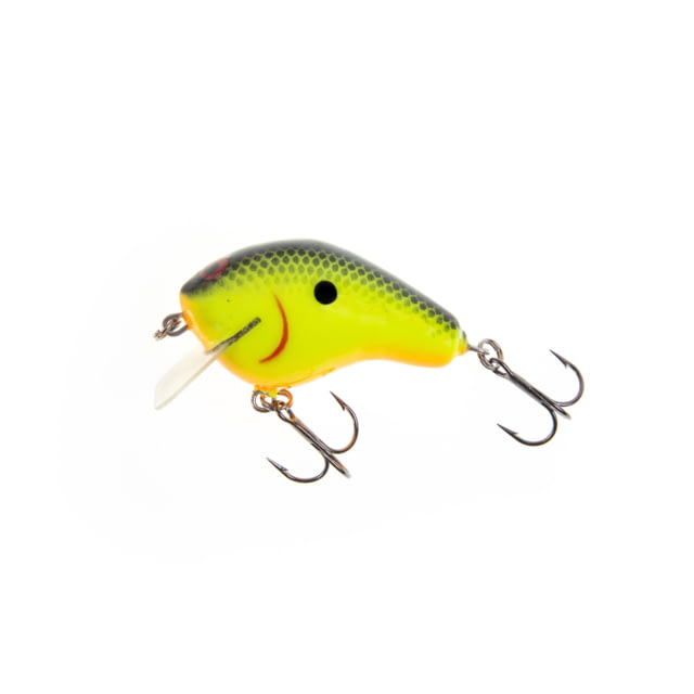 Bass Mafia Bass Mafia Balsa Customs Round Bait Chartreuse Black