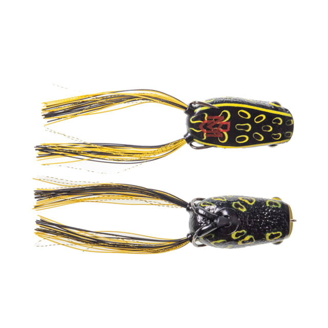 Bass Mafia Bass Mafia Cannonball Poppin Frog Swimbait Black and Yellow 2.6in