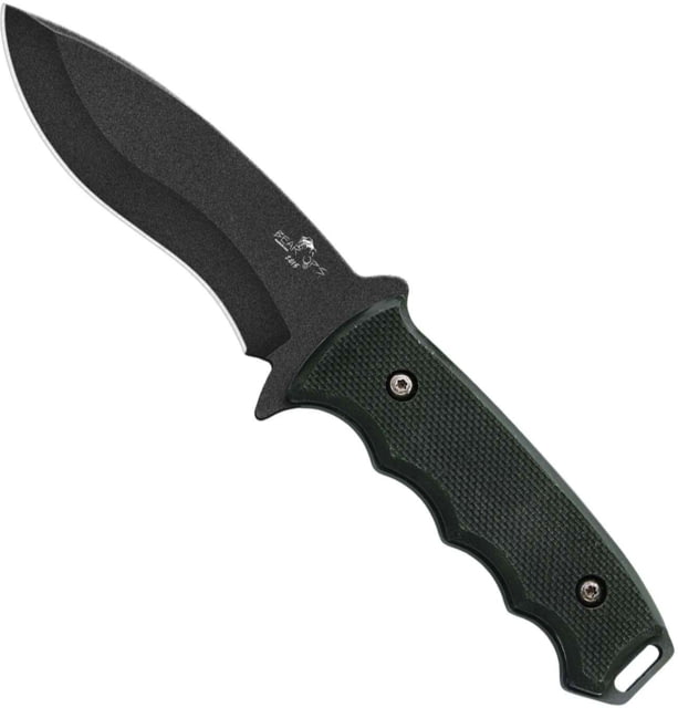 Bear OPS Constant Fixed Blade Knife 4.25in 1095 Carbon Steel Black Textured G10/Black Epoxy Coated Handle