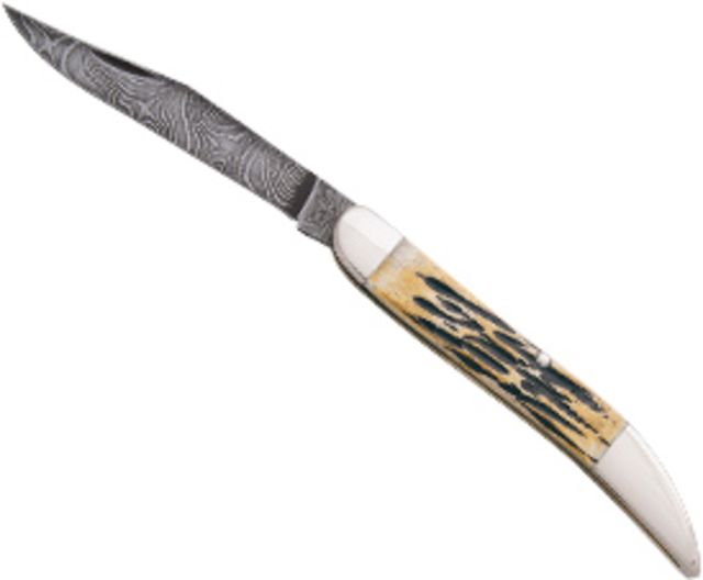 Bear & Son Cutlery 3 Genuine India Stag Bone Damascus Little Toothpick