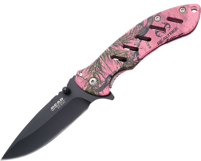 Bear & Son Cutlery Brisk 1.0 4 1/16 Realtree Xtra Colors Pink Camo Frame Lock Folder