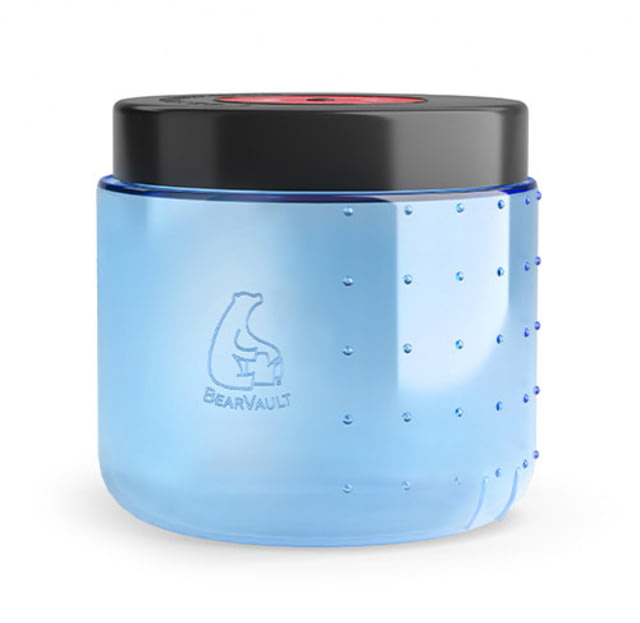 BearVault Jaunt Bear Resistant Food Canister Transparent Blue 1.9 Gal