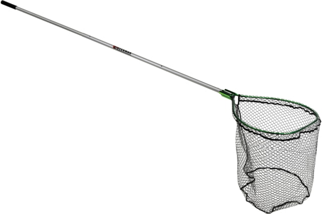 Beckman Landing Net Coated 4ft-7ft Extendable Handle Green/Silver 22in X 26in2 Piece