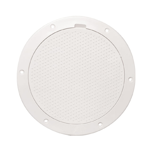 Beckson Marine 6" Non-Skid Pry-Out Deck Plate - White