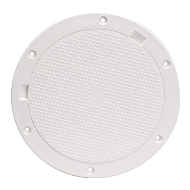 Beckson Marine 8" Non-Skid Pry-Out Deck Plate - White