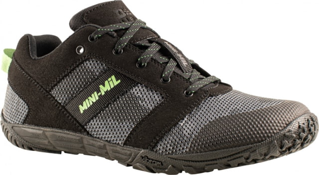 Belleville Low-Cut Mini-Mil Barefoot Activity Shoes w/Camo Superfabric - Men's Black/Mint Green Accents 13 US/Regular MM001 130R