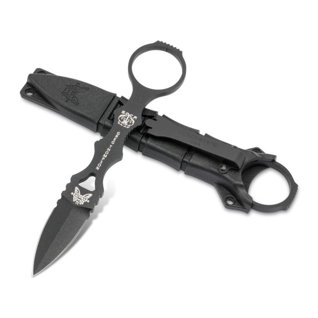 Benchmade 173 Mini SOCP Fixed Blade Knife 6.25 in 440C Steel Black