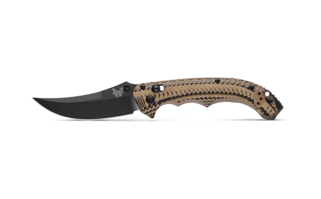 Benchmade Black Class Mini Bedlam Folding Knife 3.45in CPM S90V Stainless Steel G10 Black/Coyote/Olive Drab