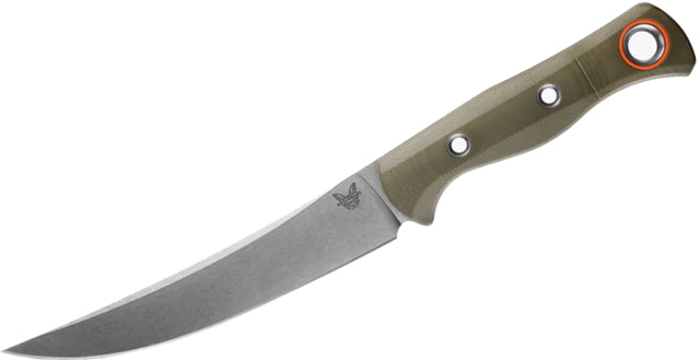 Benchmade Meatcrafter Kitchen Knife 6.09in CPM-S45VN Stainless Steel Trailing Point Blade G10 OD Green Handle
