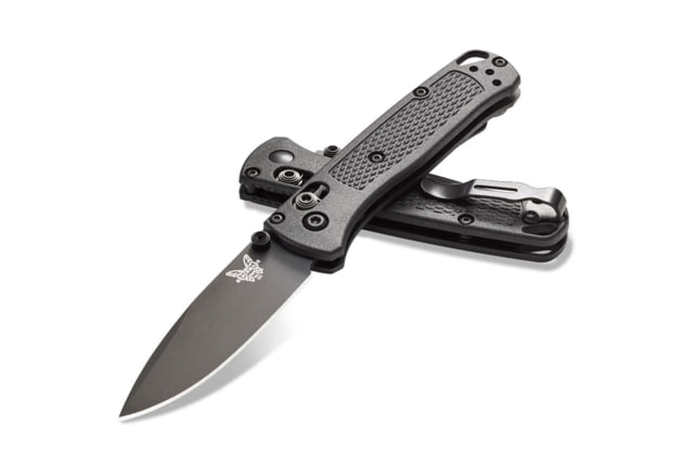 Benchmade Mini Bugout Axis Folding Knife 2.82in CPM-S30V Stainless Steel Drop Point Blade Textured White Grivory Handle