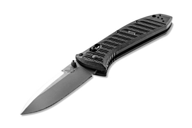 Benchmade Presidio II Folding Knife 3.72in Drop Point Black molded CF-Elite handle