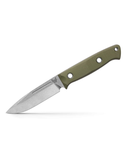 Benchmade Sibert Bushcrafter Fixed Blade Knife 4.38in CPM-S30V Super Premium Stainless Steel Green
