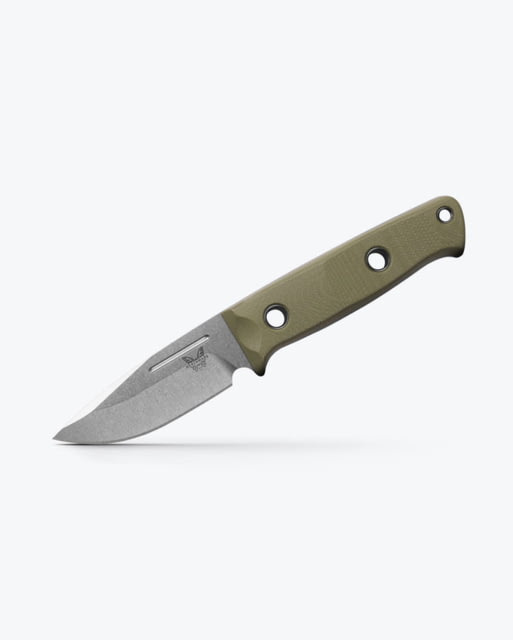 Benchmade Sibert Mini Bushcrafter Fixed Blade Knife 3.38in CPM-S30V Super Premium Stainless Steel Green