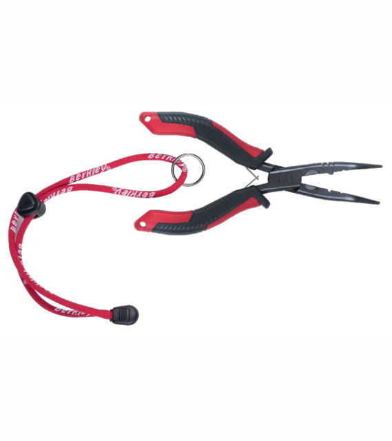 Berkley Berkley 6in XCD Bent Nose Pliers Red/Gray/Black