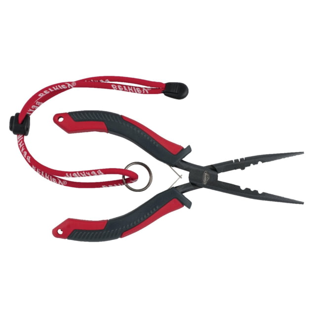 Berkley Berkley 8in XCD Straight Nose Pliers Red/Gray/Black