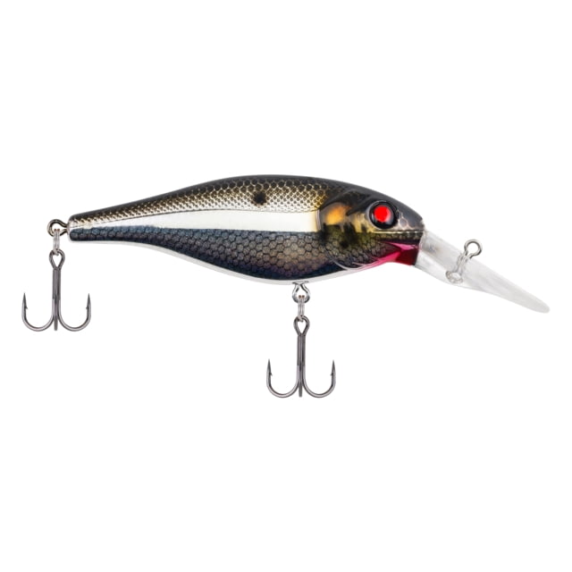 Berkley Bad Shad Hard Bait Crankbait 7 1/3 oz 2 3/4in / 7cm 6ft-9ft / 1.8m-2.7m Hook Size 6 2 Hooks Black Silver