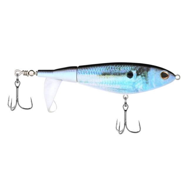 Berkley Choppo Hard Bait Topwater 105 3/4 oz 105mm Topwater Hook Size 2 2 Hooks HD Threadfin Shad