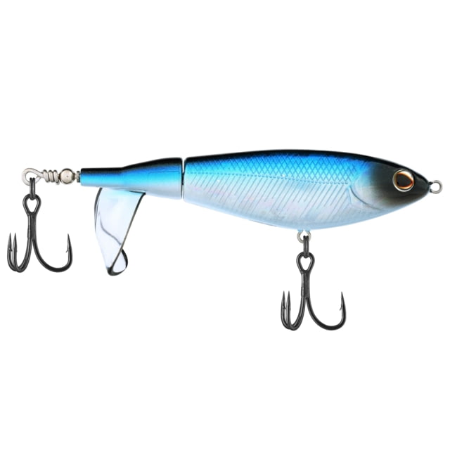 Berkley Choppo Saltwater Hard Bait Topwater Saltwater 105 3/4 oz 105mm Topwater Hook Size 2 2 Hooks Blue Bullet