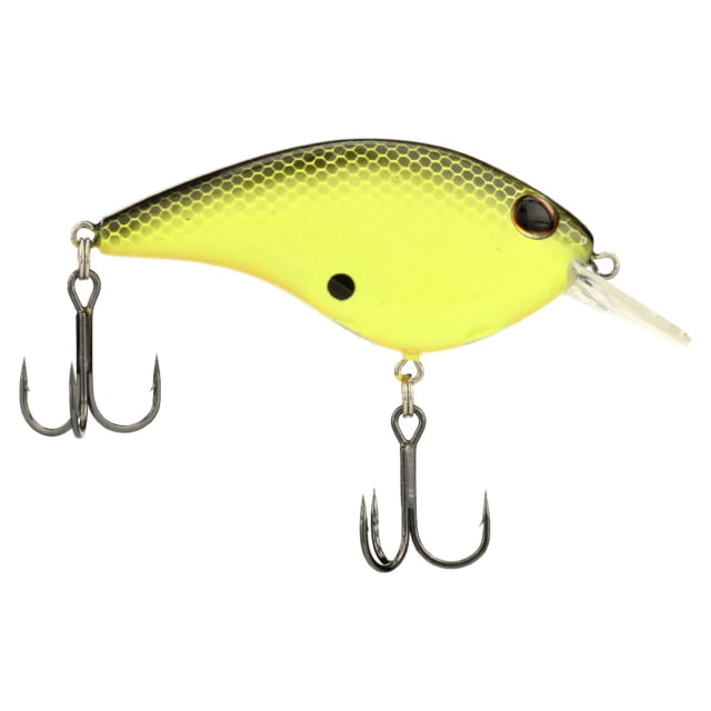 Berkley Berkley Clickinft Frittside Hard Bait Crankbait 5 1/3oz 2 1/4in / 5 3/4cm 2ft-5ft / 0.5-1.5m Hook Size 6 2 Hooks Black Chartreuse 5