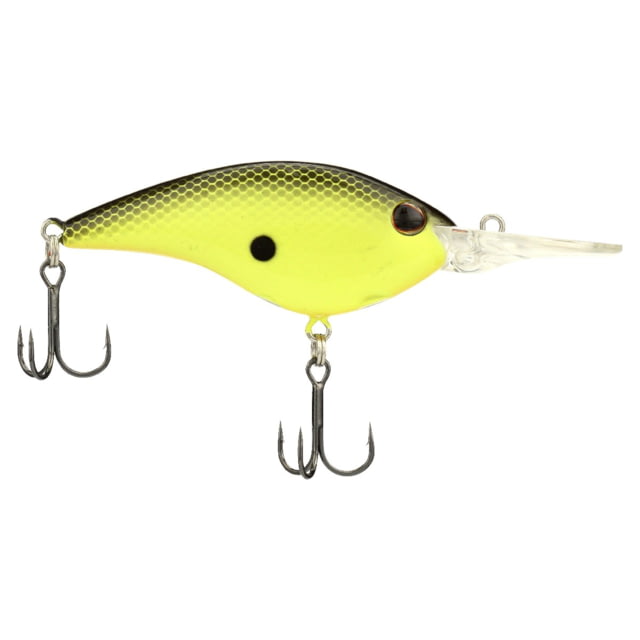 Berkley Berkley Clickinft Frittside Hard Bait Crankbait 7 3/7oz 2 1/2in / 6 2/5cm 5ft-7ft / 1.5m-2.1m Hook Size 5 2 Hooks Black Chartreuse 7
