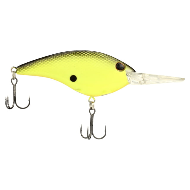 Berkley Berkley Clickinft Frittside Hard Bait Crankbait 9 1/2oz 2 3/4in / 7cm 7ft-10ft / 2-3m Hook Size 5 2 Hooks Black Chartreuse 9
