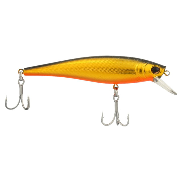 Berkley Berkley Cutter Saltwater Hard Bait Jerkbait Saltwater 90 Shallow 3/8 oz 90mm Hook Size 6 2 Hooks Black Gold 90