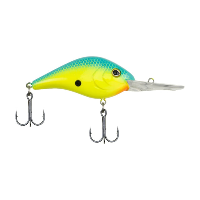 Berkley Berkley Dredger Hard Bait Crankbait 25.5 1 1/8 oz 3 1/4in / 8cm 22ft-26ft / 6.7m-7.9m Hook Size 2 2 Hooks Blue Chartreuse 25.5