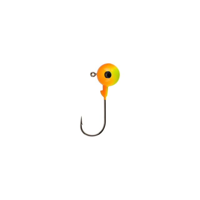Berkley Essentials Round Ball Jigs Hook Size 1 Tackle Size 1/8oz / 3.5g Chartreuse/Orange