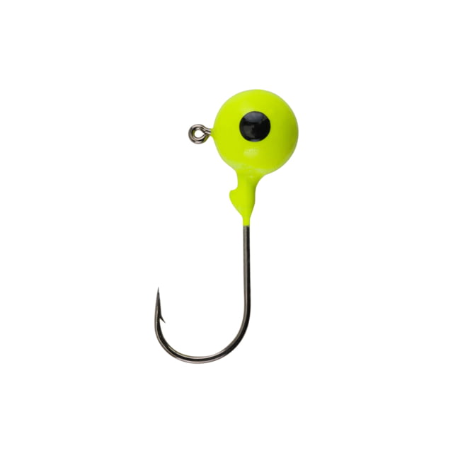 Berkley Essentials Round Ball Jigs Hook Size 3/0 Tackle Size 1/2oz / 14g Chartreuse