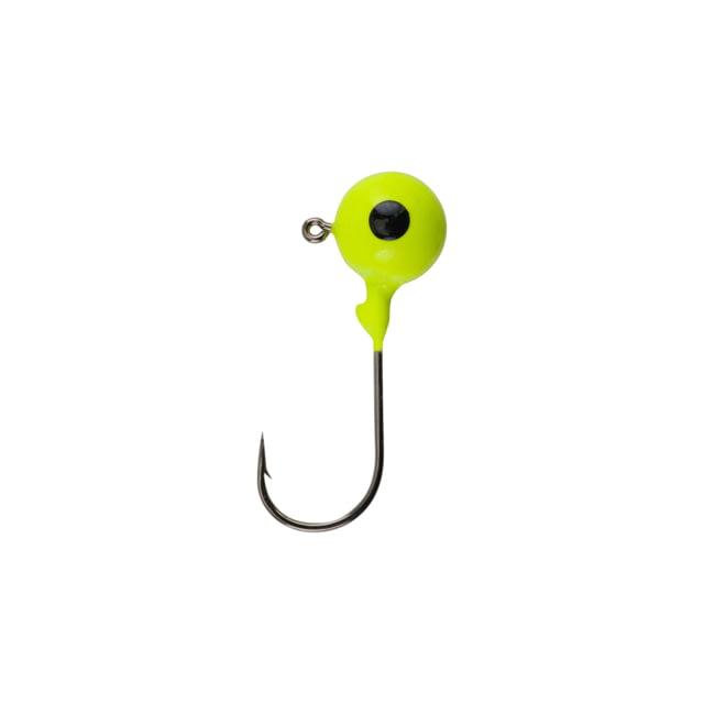 Berkley Essentials Round Ball Jigs Hook Size 3/0 Tackle Size 3/8oz / 10.5g Chartreuse