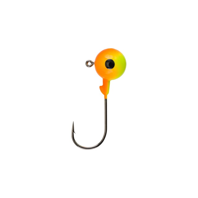 Berkley Essentials Round Ball Jigs Hook Size 3/0 Tackle Size 3/8oz / 10.5g Chartreuse/Orange