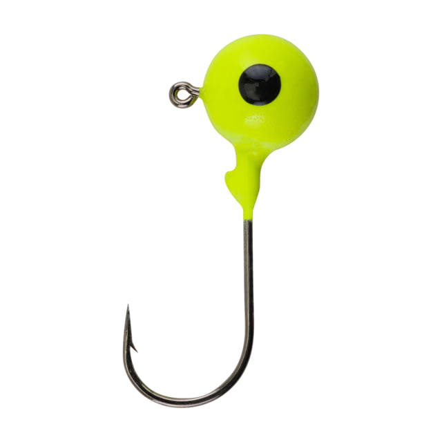 Berkley Essentials Round Ball Jigs Hook Size 4/0 Tackle Size 3/4oz / 21g Chartreuse