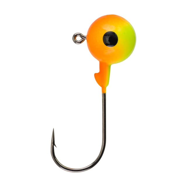 Berkley Essentials Round Ball Jigs Hook Size 4/0 Tackle Size 3/4oz / 21g Chartreuse/Orange