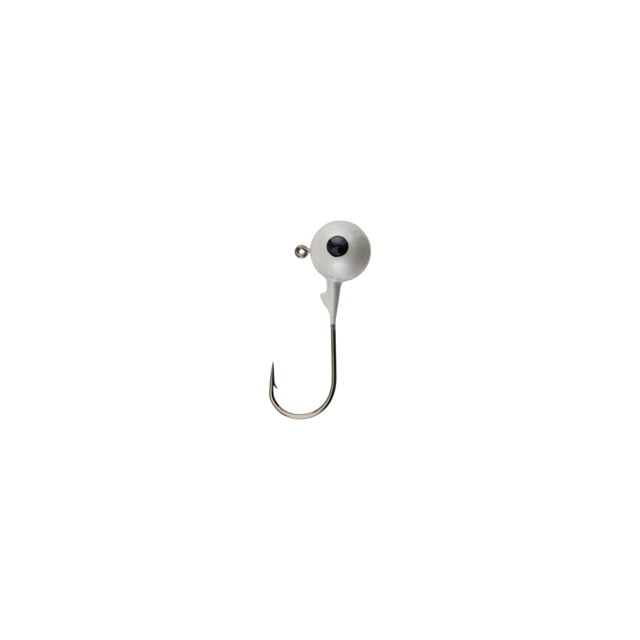 Berkley Essentials Round Ball Jigs Hook Size 4 Tackle Size 1/16 oz / 1.8g White