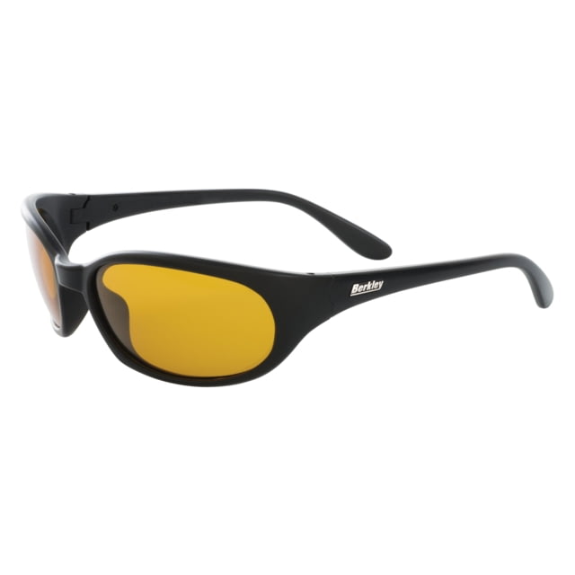 Berkley Eufaula Sunglasses Matte Black Frame Amber Lens