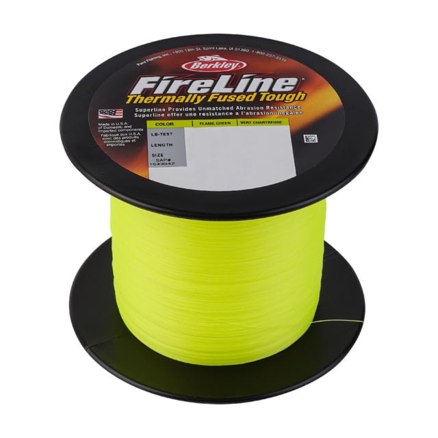 Berkley Berkley FireLine Superline 0.008in/0.20mm 10lb/4.5kg 1500yd/1371m 4 lb Flame Green 0.008 in/0.20 mm