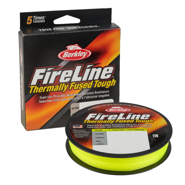 Berkley Berkley FireLine Superline 0.008in/0.20mm 10lb/4.5kg 300yd/274m 4 lb Flame Green 0.008 in/0.20 mm