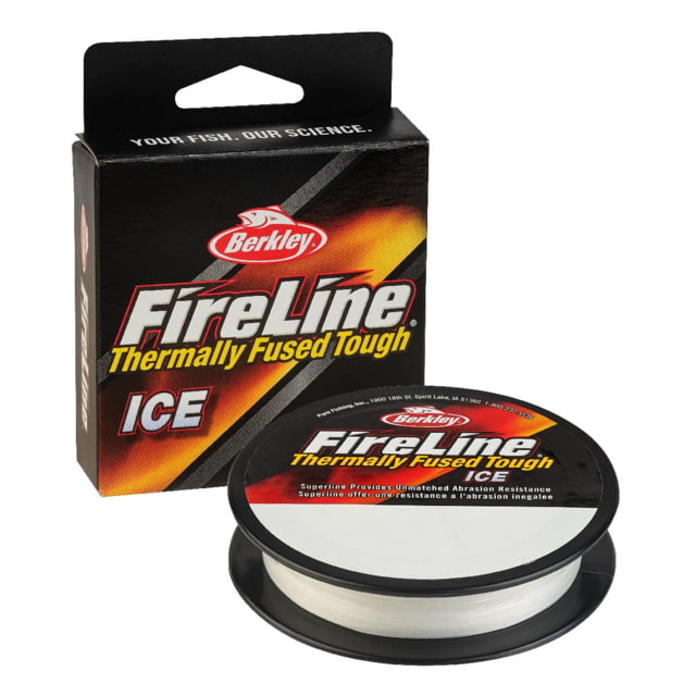 Berkley Berkley Fireline Thermally Fused Ice 8 strand Supper Line 50 yard spool 8 lb Crystal 0.007 in/0.17 mm