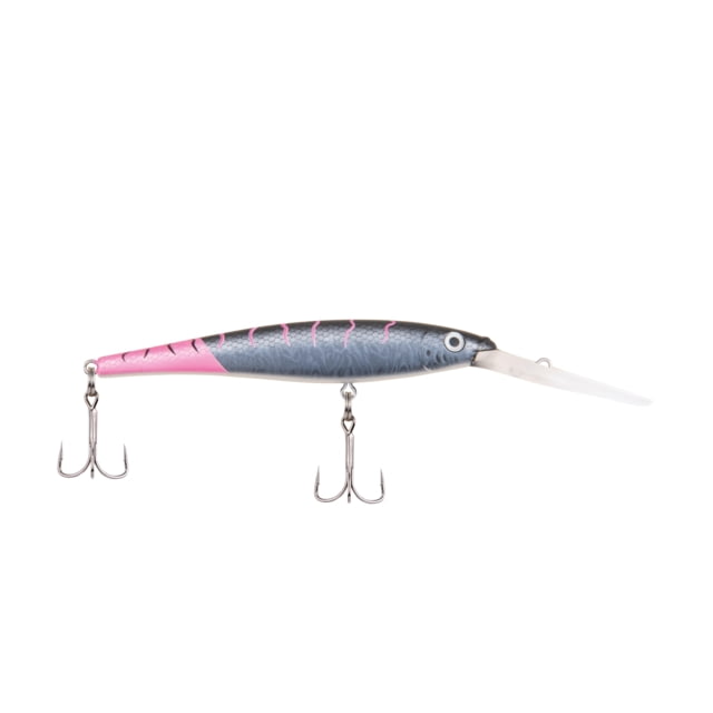 Berkley Flicker Minnow Hard Bait Crankbait 1/4 oz 3in / 7.5cm 14ft-17ft / 4.3m-5.2m Hook Size 8 2 Hooks Firetail MF Black Cougar